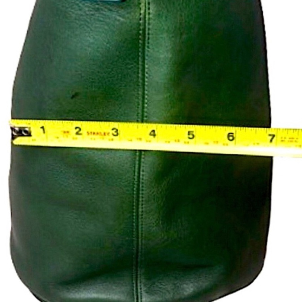 COACH Vintage Dark Green Leather Duffle Sac XL Crossbody Bag 9085 - Picture 15 of 17